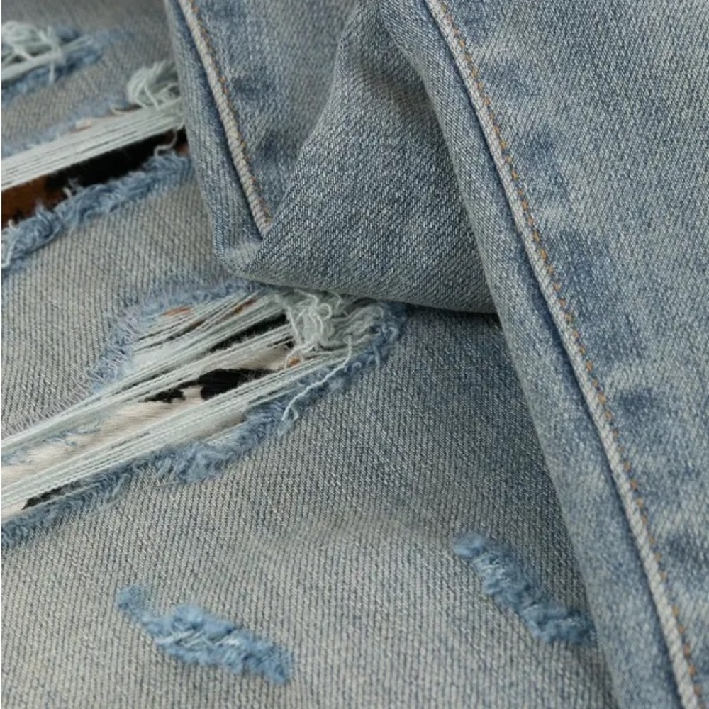 AMIRI Light Blue Ripped Skinny Jeans - Picture 7 of 14